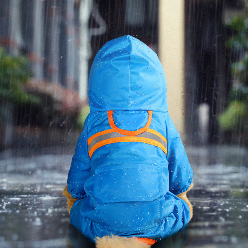 Reflective Pet Raincoat - Waterproof & Lightweight Rain Jacket for Small to Medium Dogs