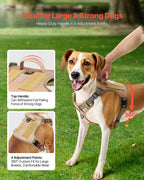 Dog Harness For Large Dogs No Pull Tactical Dog Harness Adjustable Pet Vest