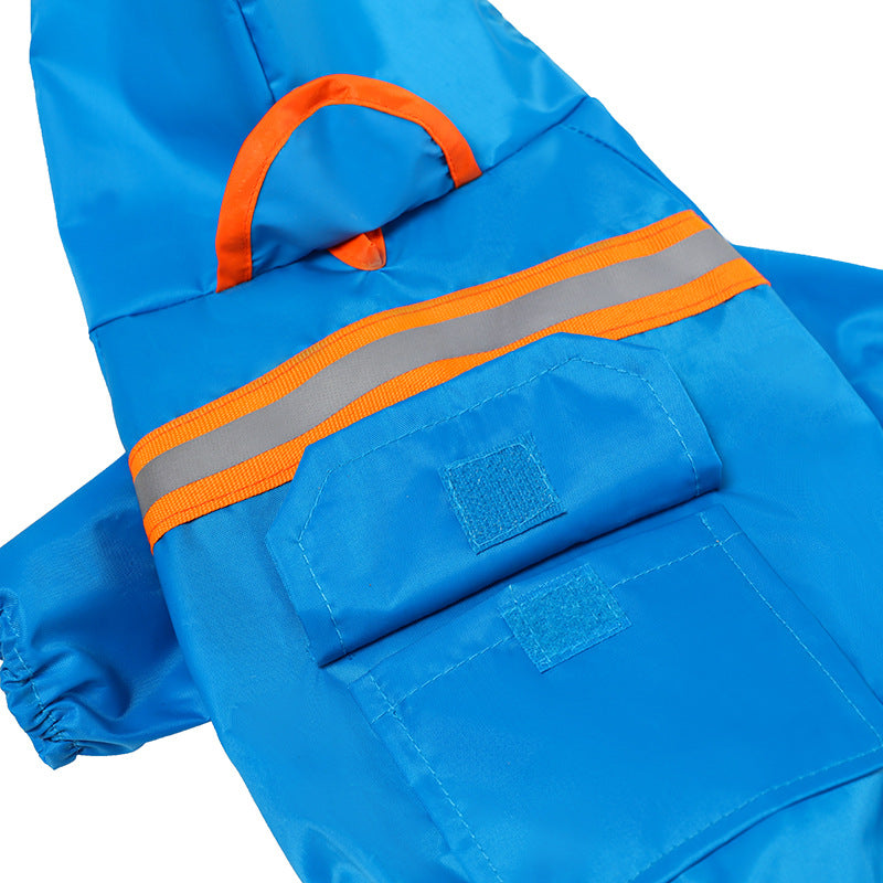 Reflective Pet Raincoat - Waterproof & Lightweight Rain Jacket for Small to Medium Dogs