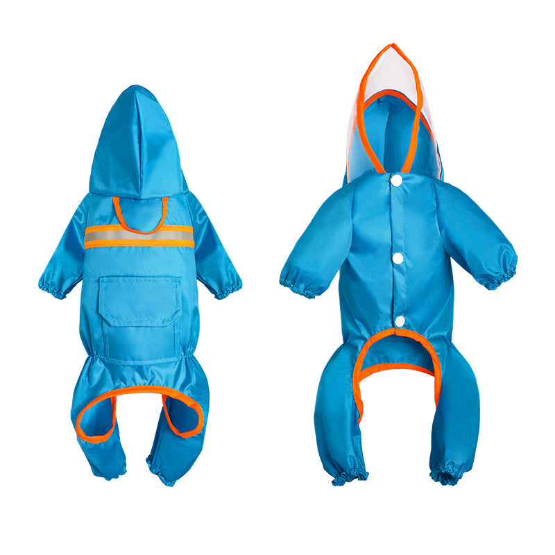 Reflective Pet Raincoat - Waterproof & Lightweight Rain Jacket for Small to Medium Dogs