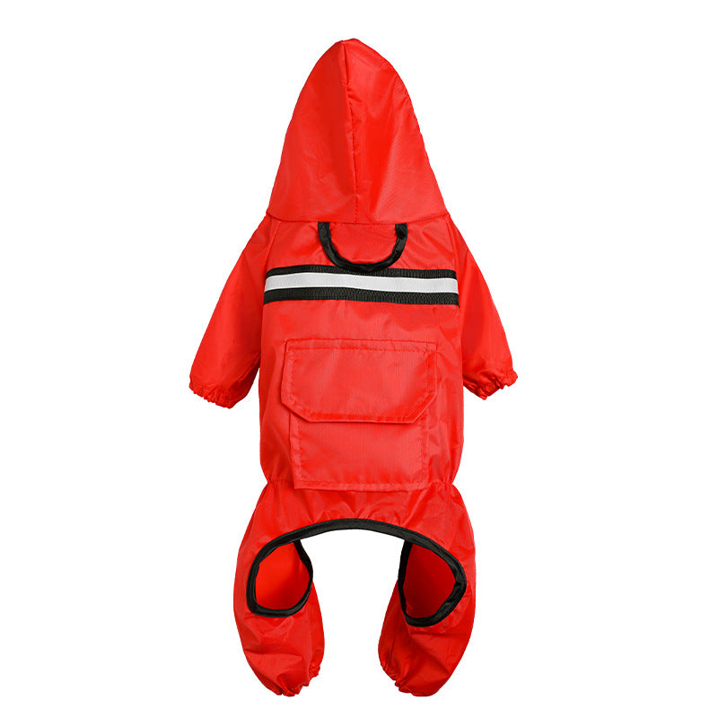Reflective Pet Raincoat - Waterproof & Lightweight Rain Jacket for Small to Medium Dogs