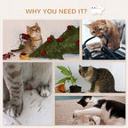 PawHut 6-pc Modern Cat Wall Shelves For Indoor Cats, Height Adjustable Jumping Platforms
